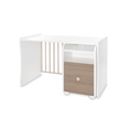 Bed TREND PLUS NEW white+amber /study desk+cupboard/